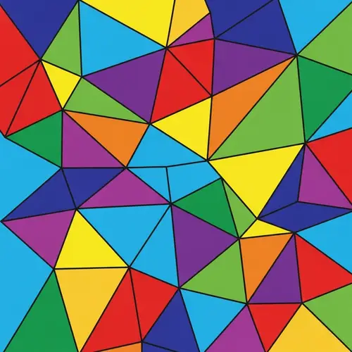 Colorful Triangle Tessellation Art for Kids | Creative Geometric Patterns