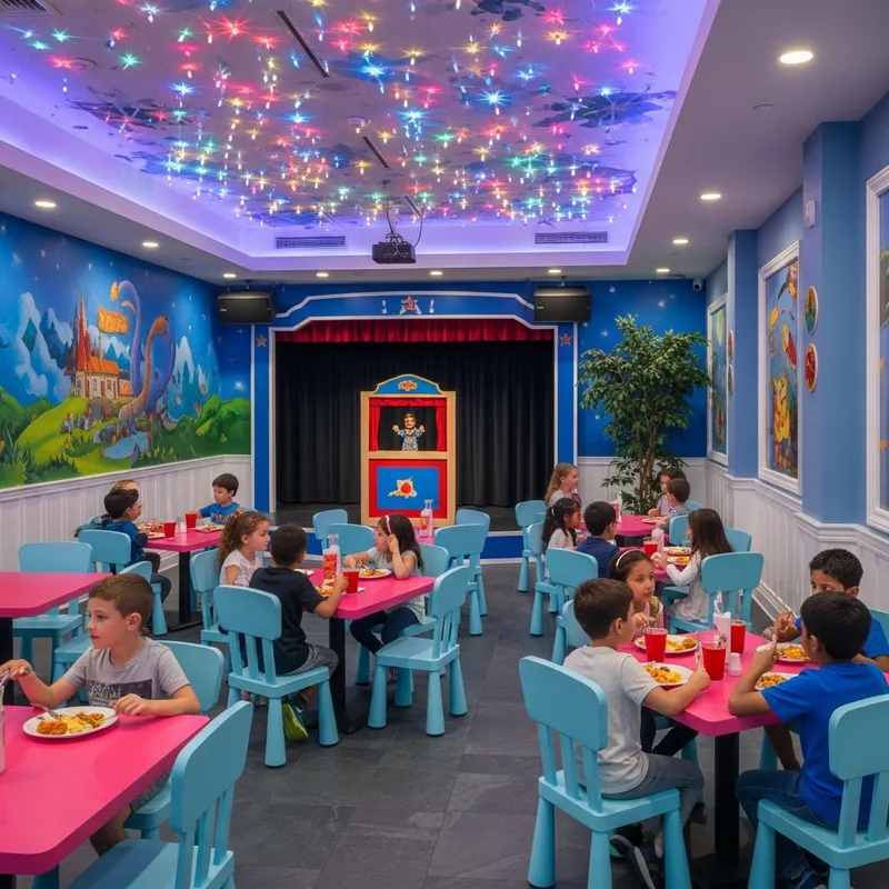 Magical Children's Restaurant with Playful Atmosphere