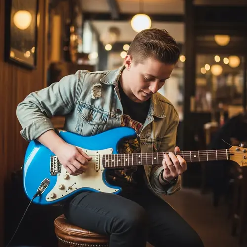 Kate Lucey 2012 Jeans Jacket Blue Guitar
