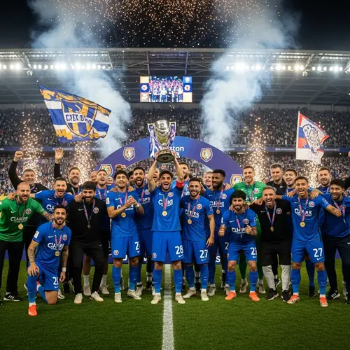 Alhilal Football Club Championship Victory Celebration