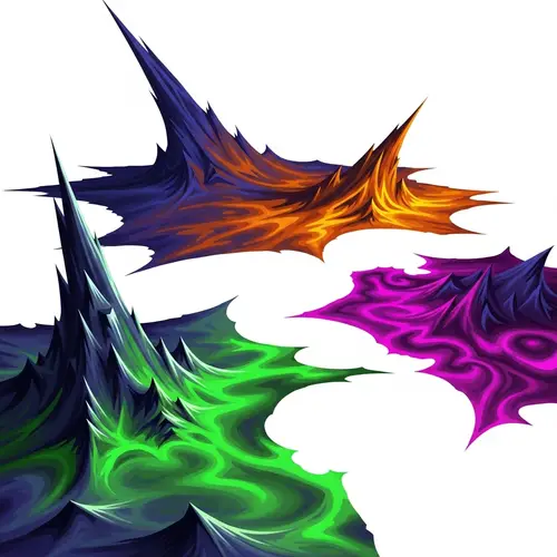 Extraterrestrial Planet Illustration with Bold Landmasses