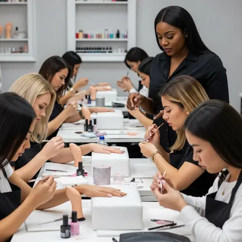 Beauty Training Academy: Vibrant Nail Artistry Class