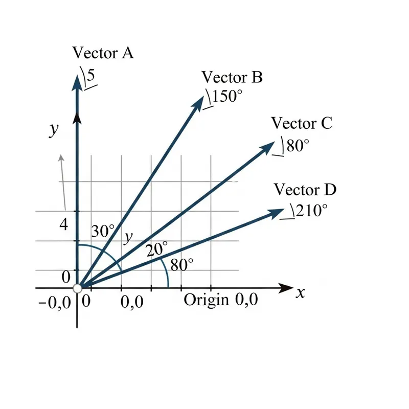 Cartesian Plane Vectors from Polar Coordinates