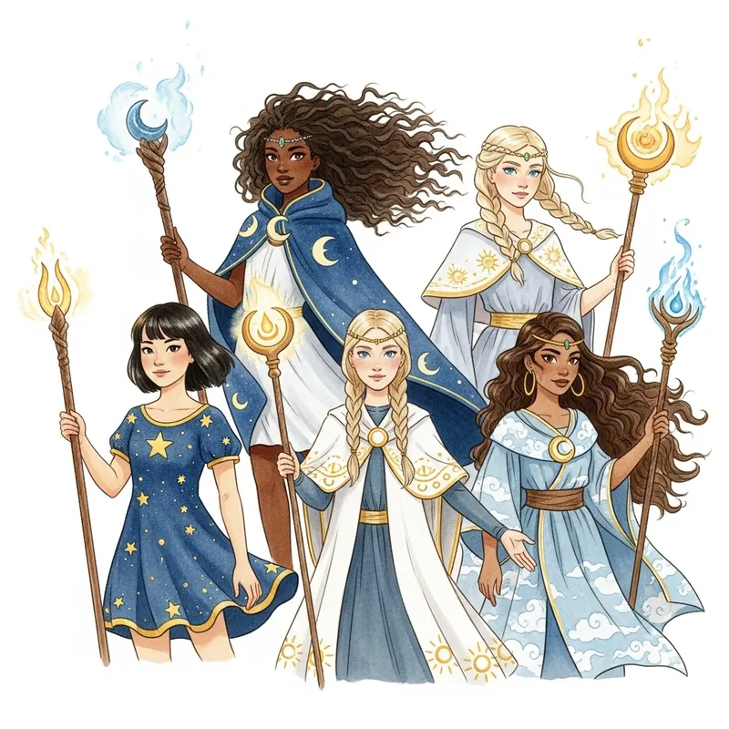 Magical Girls in Watercolor: A Global Celebration