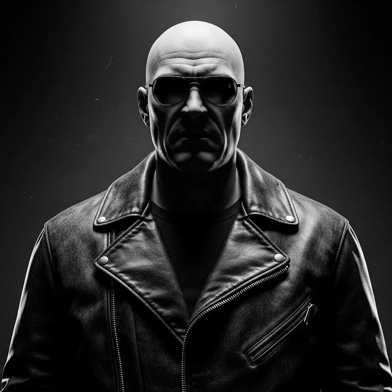 Intimidating Bully: Vintage Film Noir Style Photo Intimidating Bully: Vintage Film Noir Style Photo