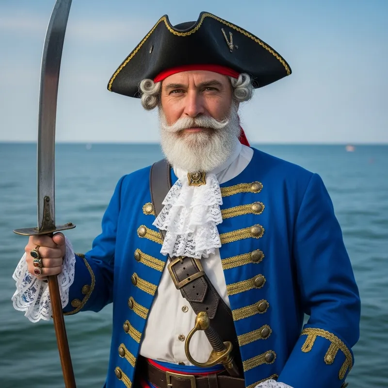 Royal Blue Pirate Adult Costume: A Tale of Danger and Sophistication Royal Blue Pirate Adult Costume: A Tale of Danger and Sophistication
