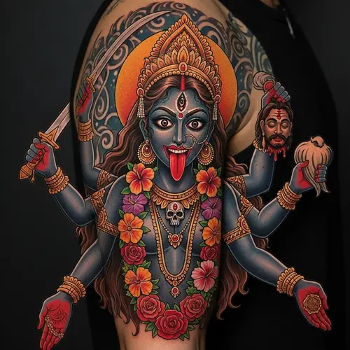 Intricate Kali Mala Tattoo Design Ideas
