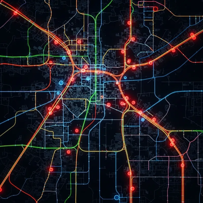 Analyzing Traffic Patterns Through Abstract Art