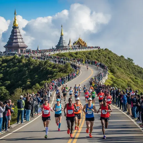 Doi Inthanon Road Running Race | Thailand Mountain Marathon