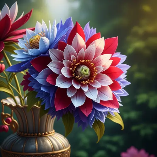 Luxurious Flower: Elaborate & Intricate Petal Arrangement