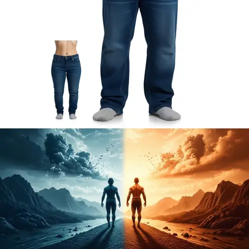 Weight Loss Transformation Visuals | Motivation & Achievement