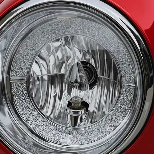 Detailed Car Headlight Illustration | Classic Luxury Design