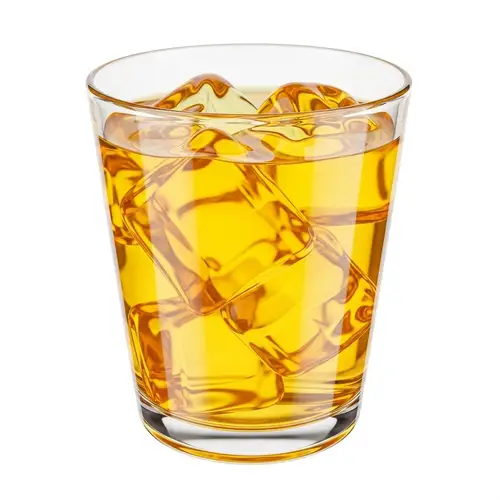 3D Yellow Liquid Drink: Viscosity & Refractive Properties