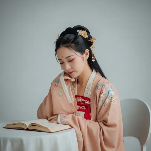 Contemplative Chinese Woman in Hanfu Dreams