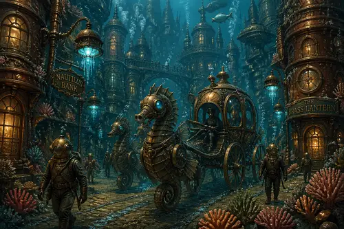 Explore a Steampunk Underwater City Adventure