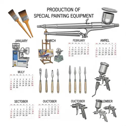 Special Painting Equipment Calendar | Artistic Tools Showcase
