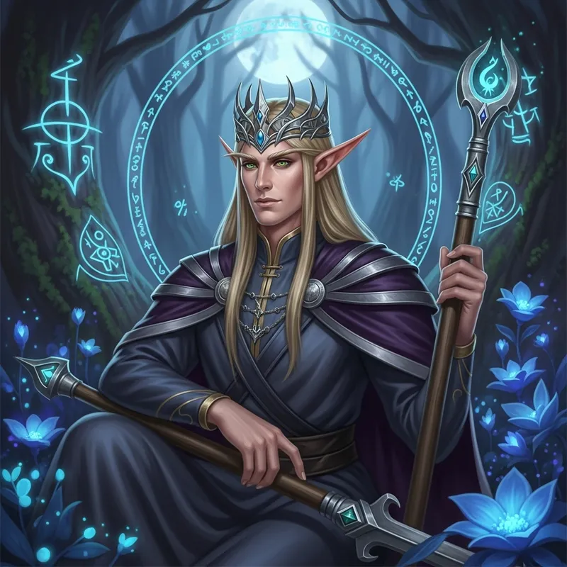 Elf King in Fantasy World: Regal Majesty of the Enchanted Realms Elf King in Fantasy World: Regal Majesty of the Enchanted Realms