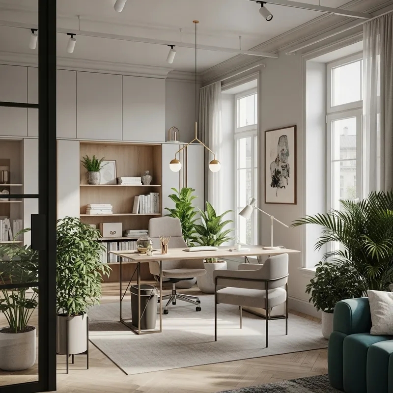 Modern Interior Design with Large Windows and Natural Light