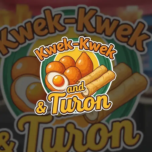 Iconic Street Food Logo: Kwek-Kwek & Turon Design
