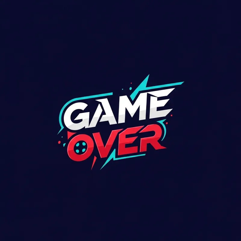 Creative Game Over Logo for Software Developers | Tech & Gaming