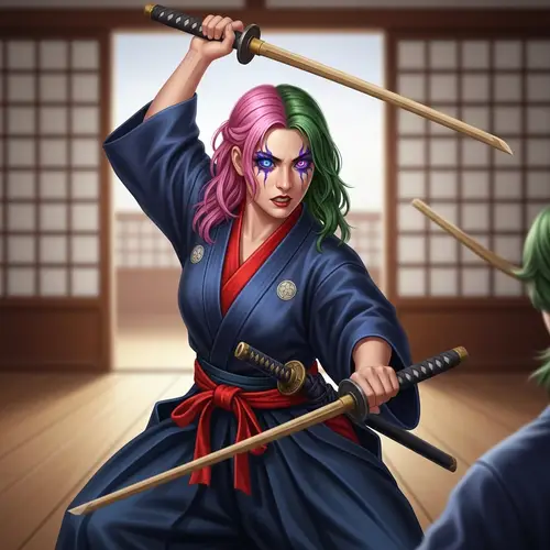 Mitsumi Kanroji Samurai Woman - Demon Slayer Anime Art