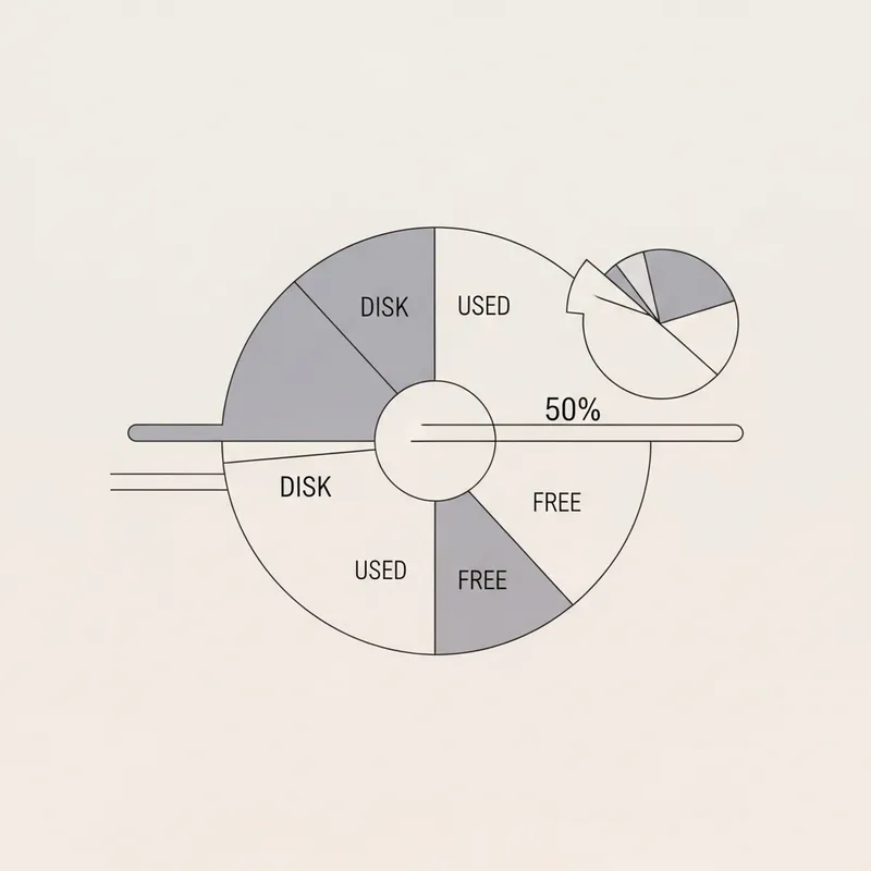 Minimalistic Disk Space: Clean & Geometrical Artwork Minimalistic Disk Space: Clean & Geometrical Artwork