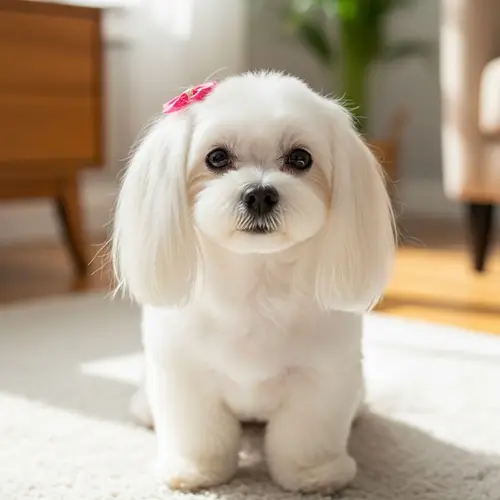 Small Maltese Bichon Dog