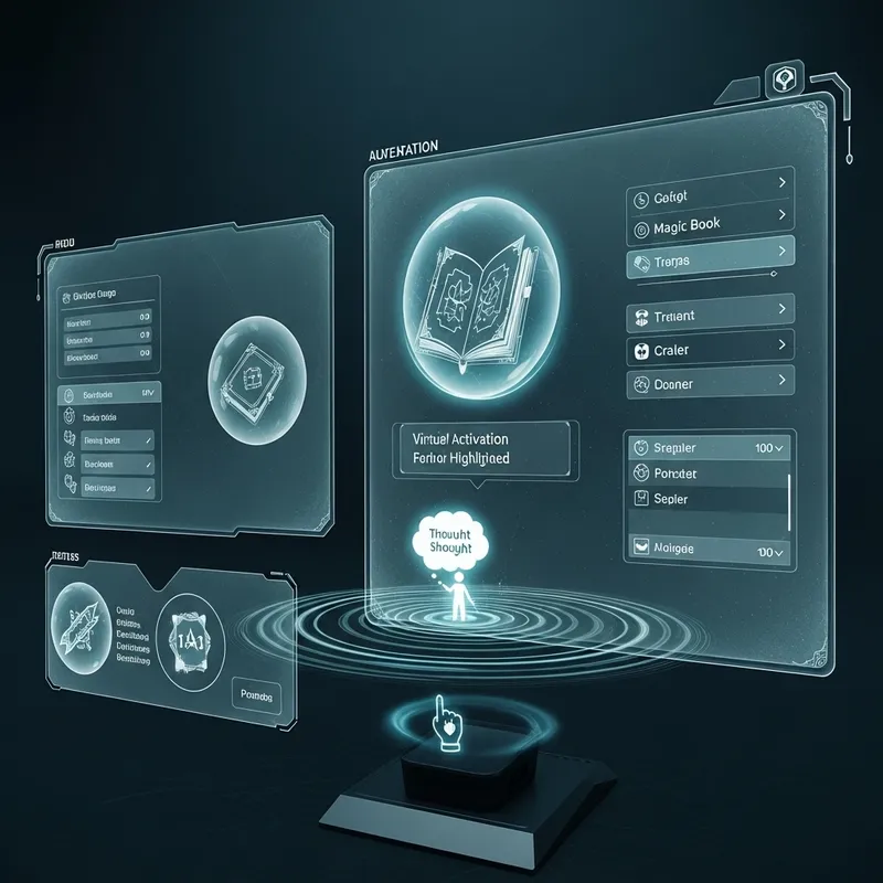 Immersive Holographic Menu Navigation System
