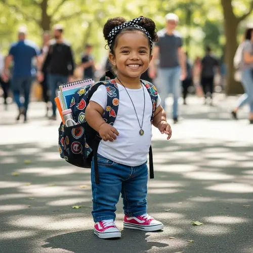 Embracing Uniqueness: Teen with Dwarfism in Vibrant City Park