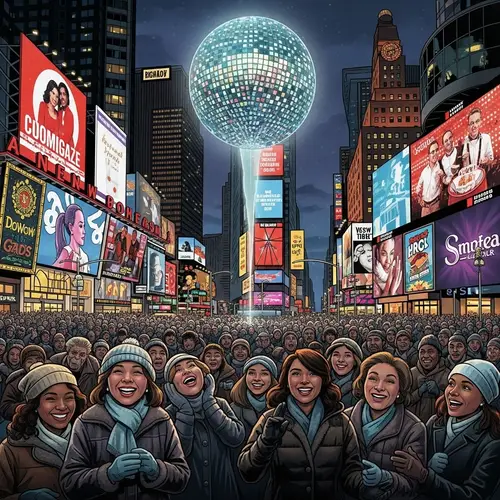 Times Square New Year's Eve Ball Drop Celebration