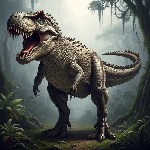 Tyrannosaurus-Rex Crocodile Hybrid: Fearsome Prehistoric Creation