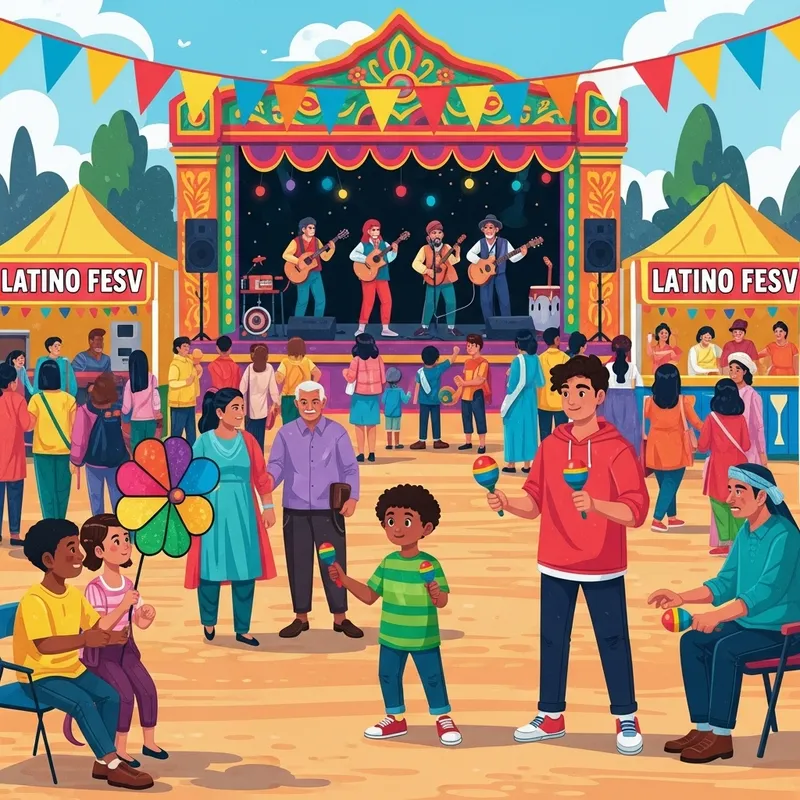 Vibrant Latino Fest: Colorful Celebrations & Joyous Energy Vibrant Latino Fest: Colorful Celebrations & Joyous Energy