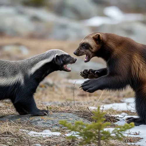 Honey Badger vs Wolverine: Weasel Family Battle
