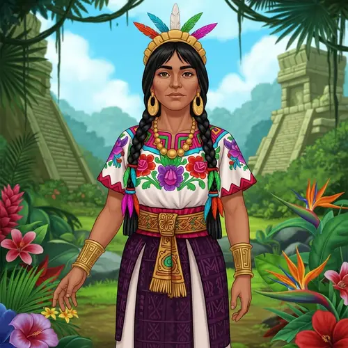 Mayan Princess Náay in Traditional Clothing | Guatemala