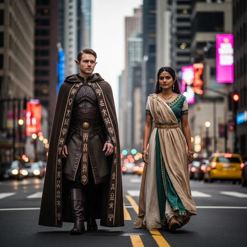 Urban Elves in Modern City | Fantasy Characters