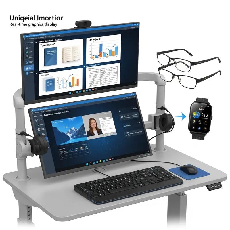 Smart Desk System for Visually Impaired and Blind Individuals - Revolutionary Technology for Academic Support
