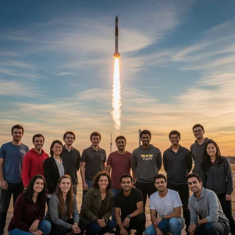 Student Organization's Rocket Soars to Space in Stunning Sunset Launch
