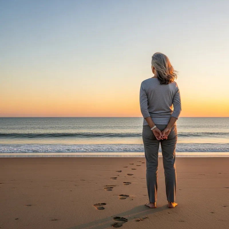Life Reflections - Woman Embracing Serenity