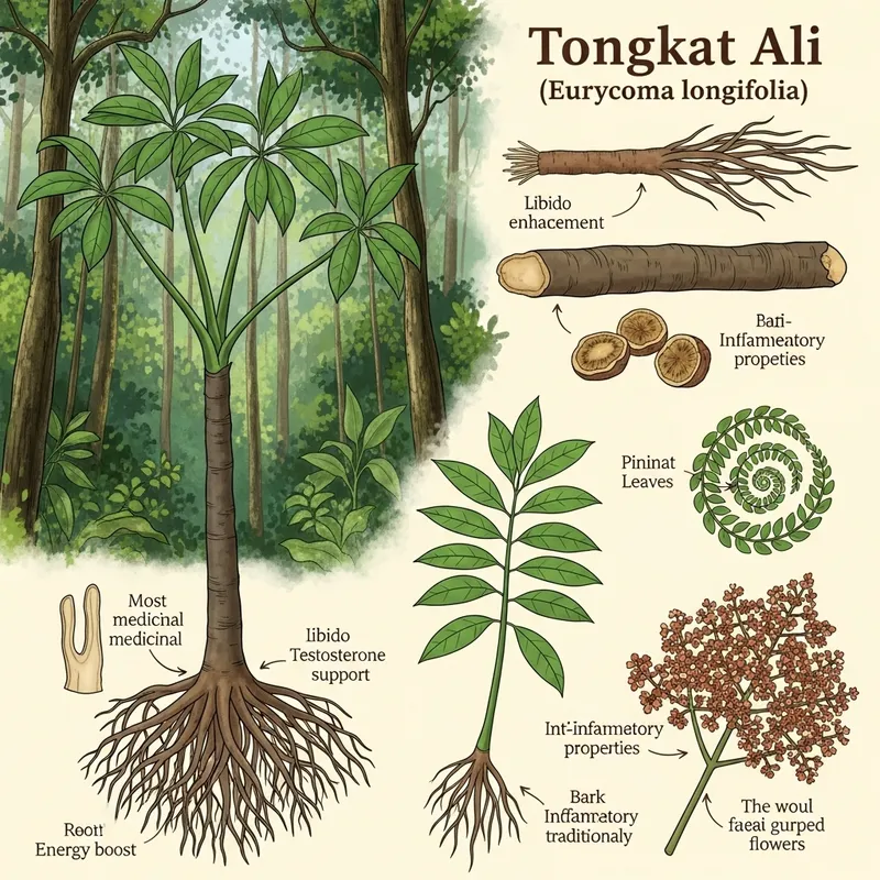 Visual Guide to Tongkat Ali: Benefits & Uses Explained