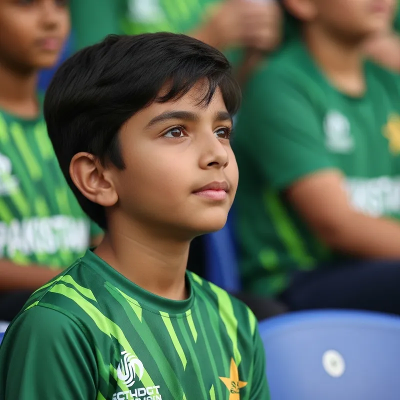 Zaigham Supporting Pakistan Cricket Team in Custom T-Shirt