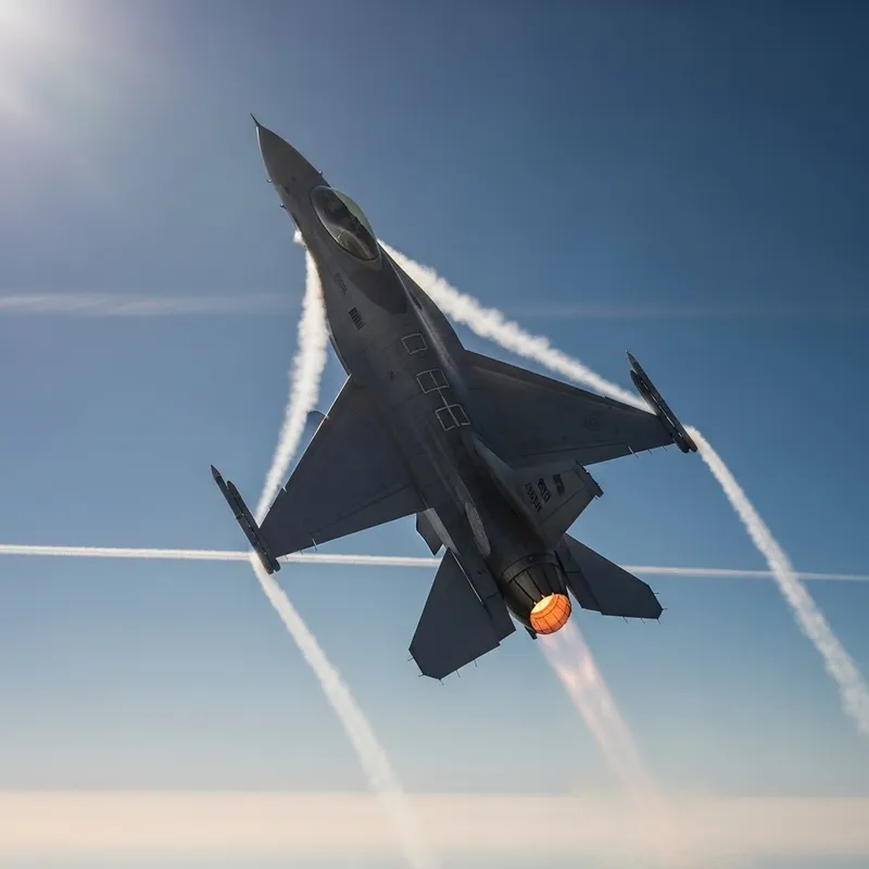 Rapid Ascent: Watch an Airplane Climbing Quickly