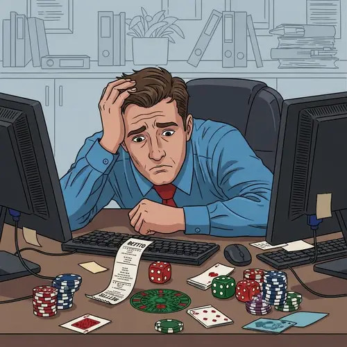 Office Worker Stress and Gambling Habit Challenges
