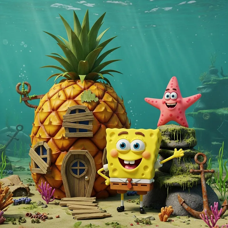 SpongeBob and Patrick Star in 3D Poverty SpongeBob and Patrick Star in 3D Poverty