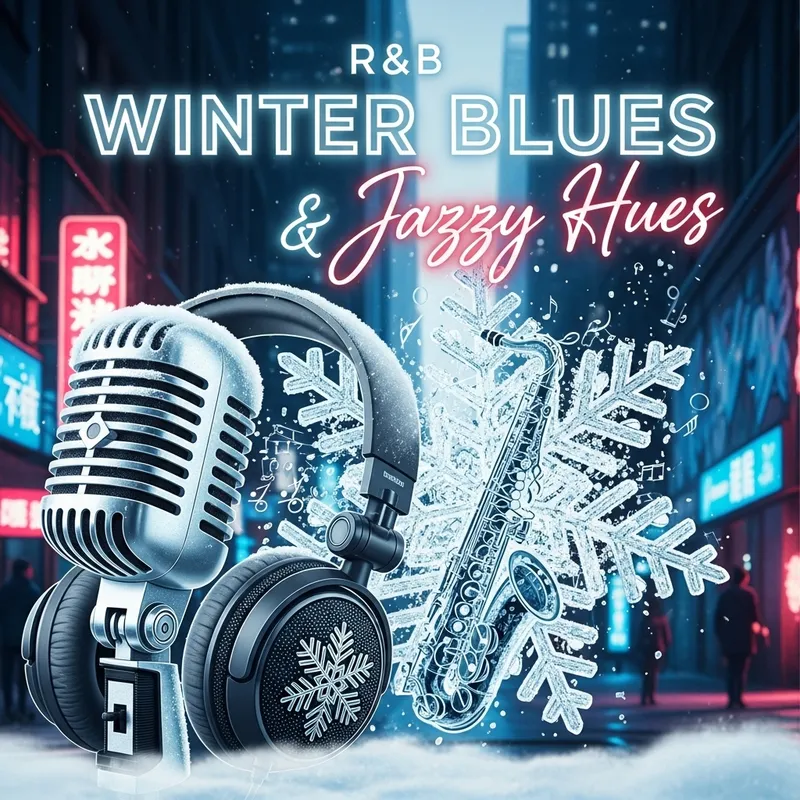 R&B & Jazz Album Cover Design | Urban Winter Vibes