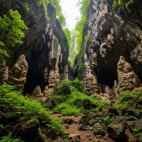 Tabon Caves: Abstract Realism Depiction in Philippines