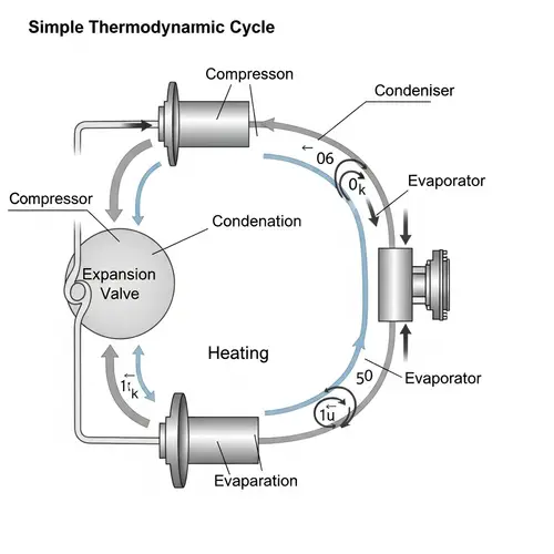 Vapor Compression Heat Pump Cycle Diagram