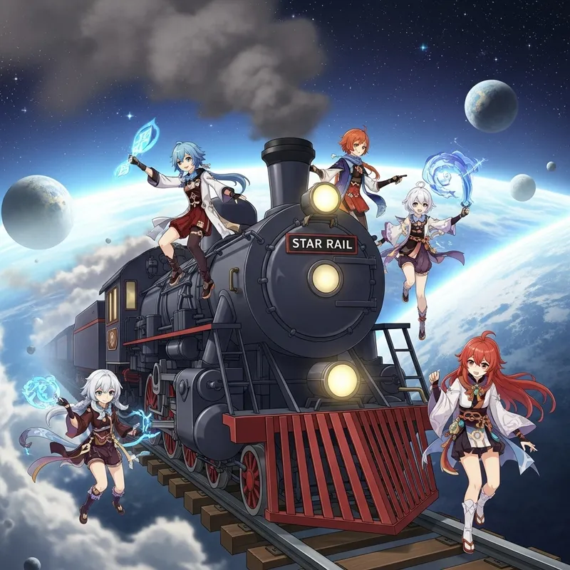 Travel Through Time and Space with Genshin Impact Style Characters Travel Through Time and Space with Genshin Impact Style Characters