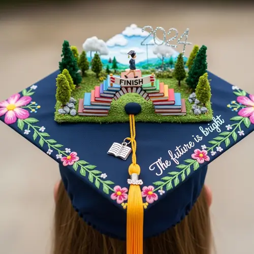 Decorated Graduation Cap - Graduation Hat Decoration Ideas