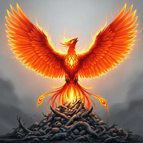 Fiery Phoenix Rising | Symbol of Resilience & Hope