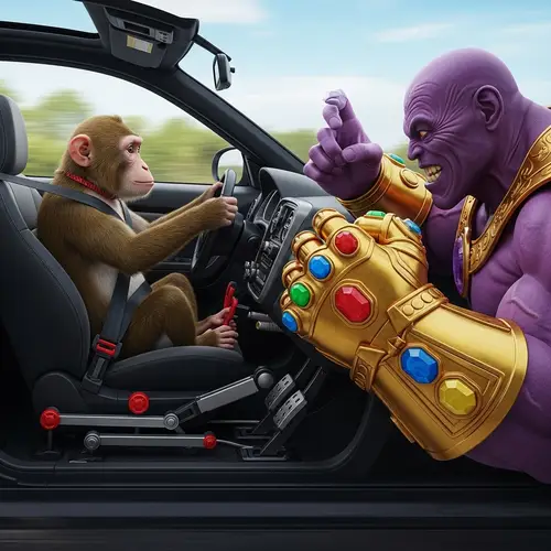 Fast Monkey vs. Purple Villain Driving Showdown